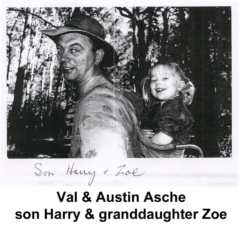 Val & Austin Asche son Harry & granddaughter Zoe